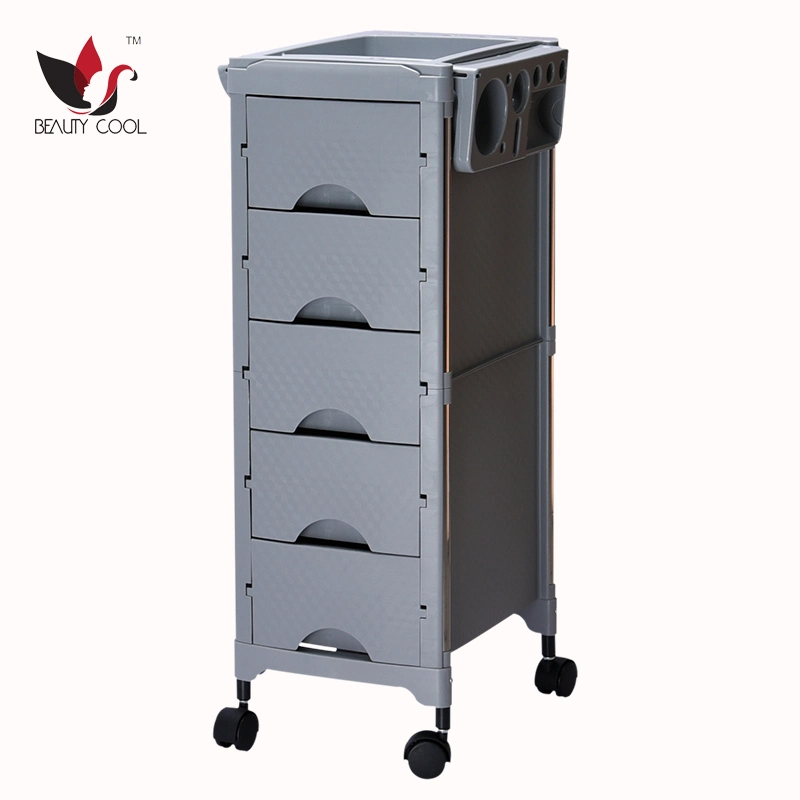 Beautycool New Design Salon Furniture Plastic Barber Trolley