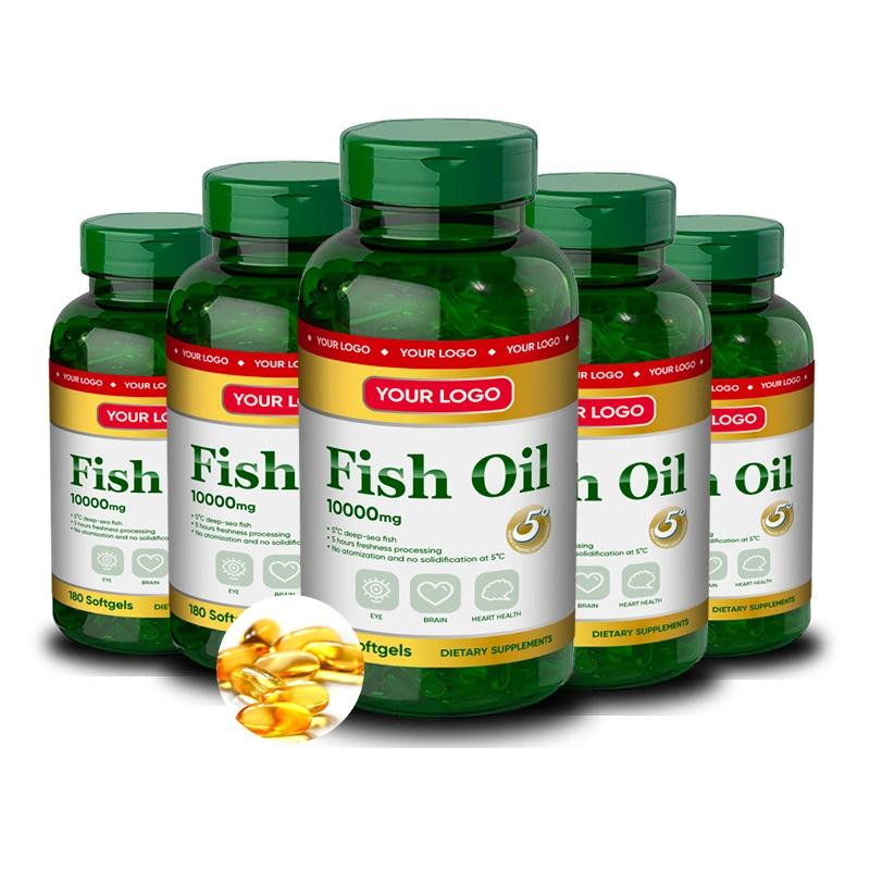 Melhor preço GMP óleo de peixe Halal Omega 3 cápsulas de Softgel