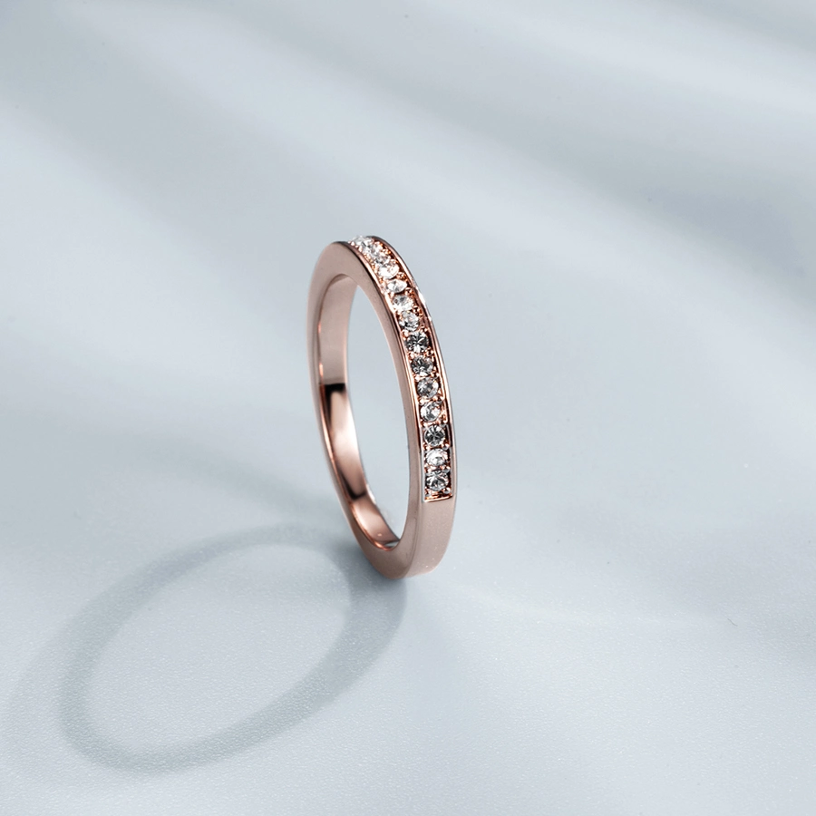 S925 Prata Anel Trinity Jóias de 18K Rose Gold ródio anéis dourados