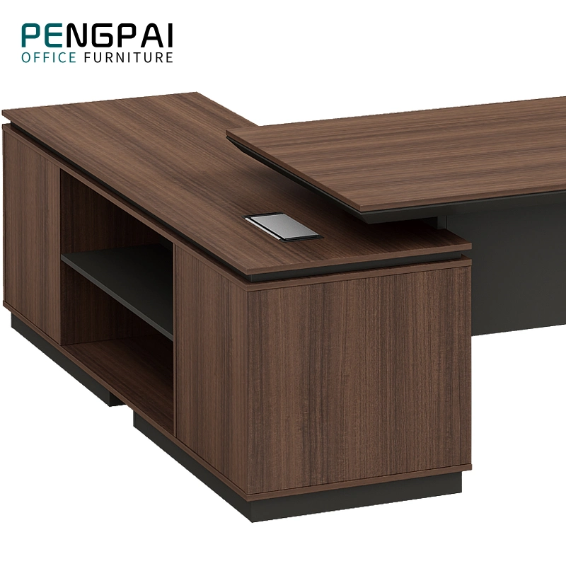 Pengpai Executive Modular Table Office Hotsale Functional Executive Table Specifications with Oblique Legs