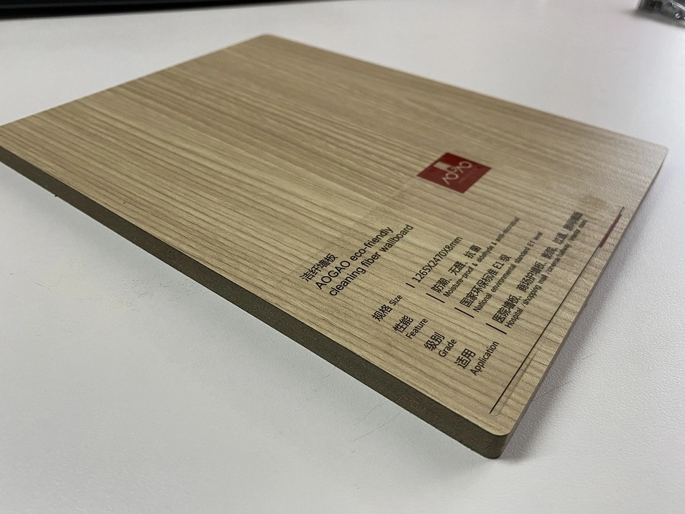 8 mm de espessura, proteção ambiental Compact Density Fiberboard para revestimento de paredes