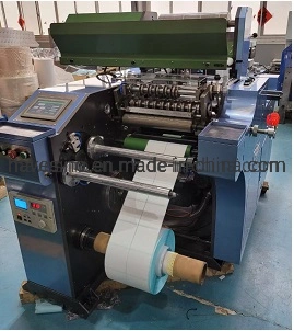 Self Adhesive Direct Thermal Sticker Paper Slitting Turret Rewinder Die Cutter Thermal Transfer Printed Label Die Cutting Slitter Rewinding Machine