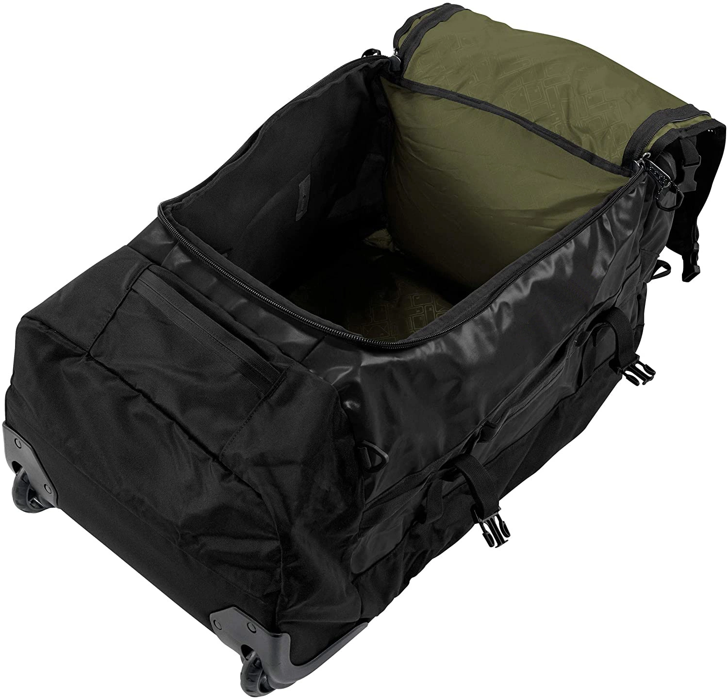 Trolley plegable de gran capacidad de laminación rodillos marcha viajar Duffel Duffle Bag con rueda hacia atrás las hombreras