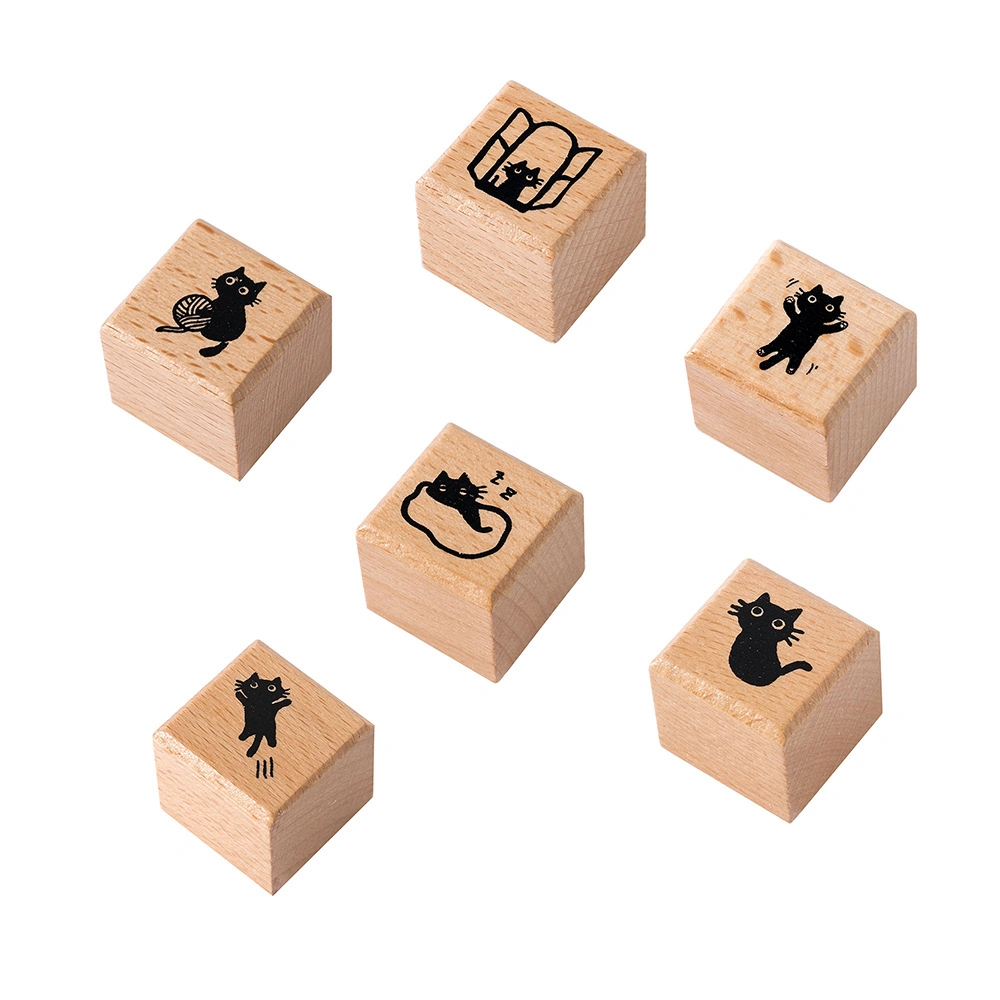 Sello de madera personalizado logo impreso el sello personalizado de madera de regalo