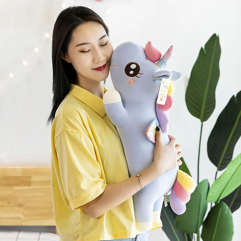 Joli dessin animé peluche peluche peluche peluche animal 80cm Cadeau UNICORN peluche enfant