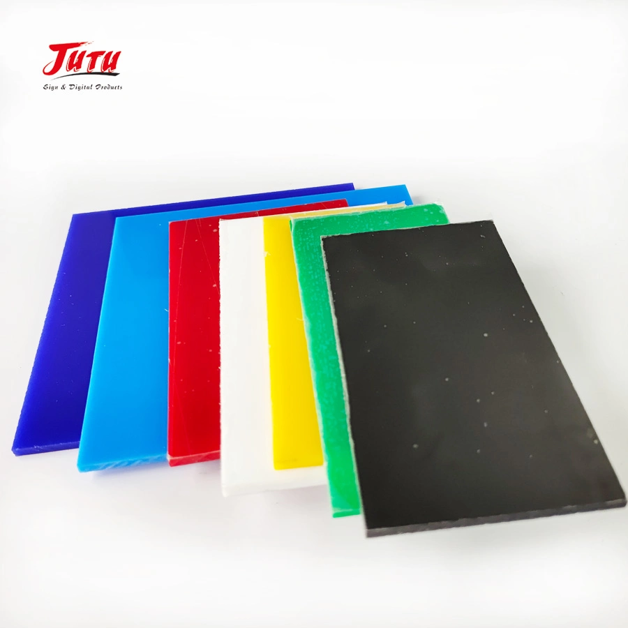 Jutu Factory Price Unbreakable Translucent Acrylic Sheet Color Plastic Board PMMA