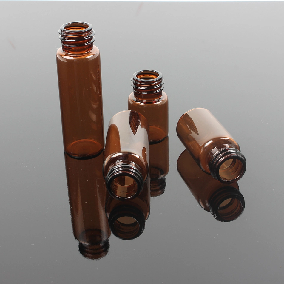 Lock-up Amber and Clear Tubular Glass Vial for Medical Packing