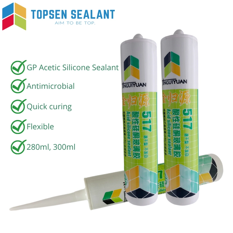 Silicone Sealant Glue 280g Clear White Black Grey Color Sealant Silicone