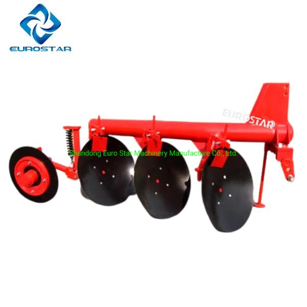 1lyx-230 Hanging Disc Plough for 40-50HP Tractor Working Width 600mm Paddy Filed Farm Heavy Duty Plow Drive One Way Round Tube Agricultural Machinery