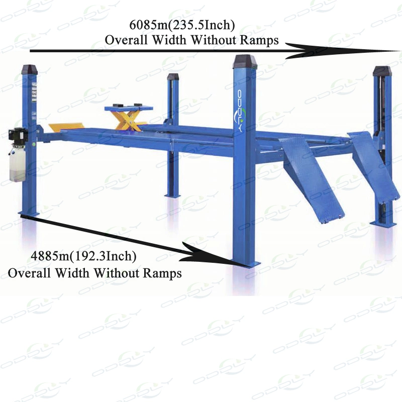 CE Approved Four Post Car Lift for Tyre Service Shop