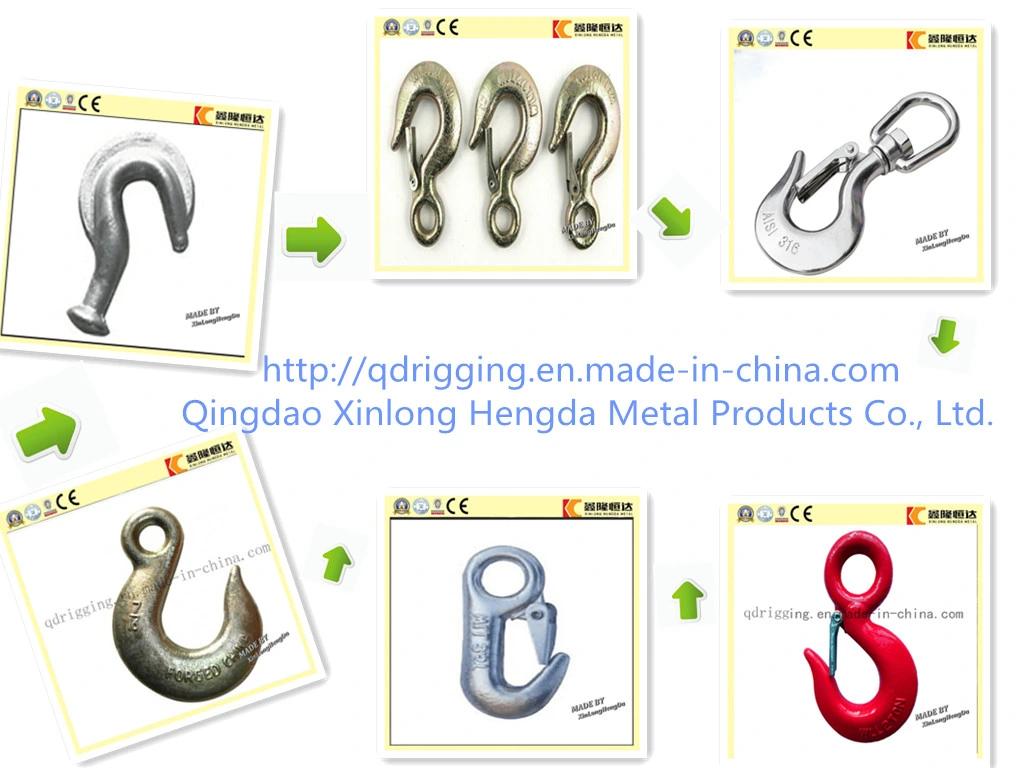 G80 Self Colored Safety Latch Clevis Slip Hook Hardware Rigging