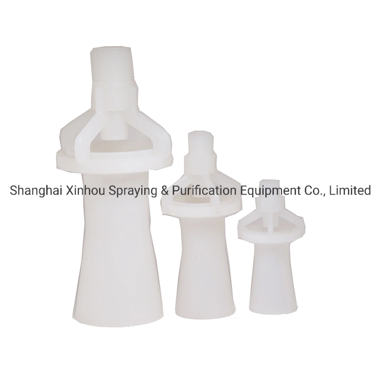 Acid and Alkali Resistant Chemical Liquid Mixing White PVDF Venturi Eductor Spray Nozzle