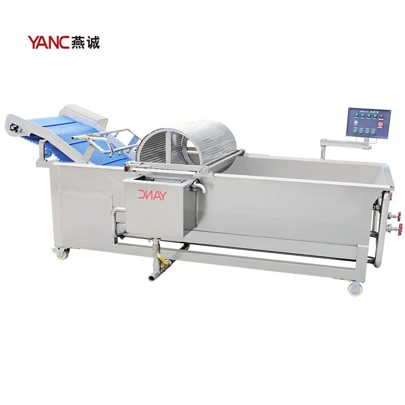 Commercial Industrial Bubble Fruit Avocado Mango Vegetable Potato Washing Machine/Frozen Vegetable Production Line