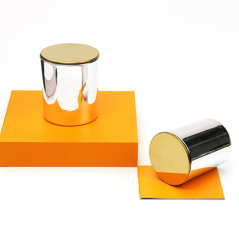 Hot Selling Modern Style Silver Plating Glass Holders Candle Jars