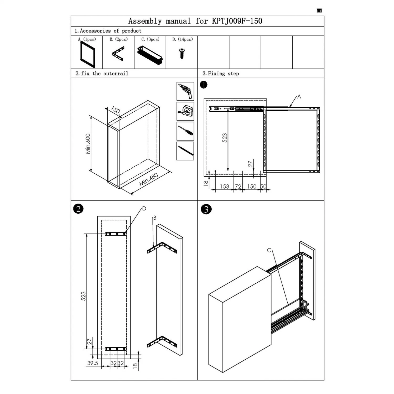 3 Capas Hot-Sale Cocina deslizante saque Storage Cromado Bandeja Jolly Cesta de la marca (KPTJ Wellmax009F)