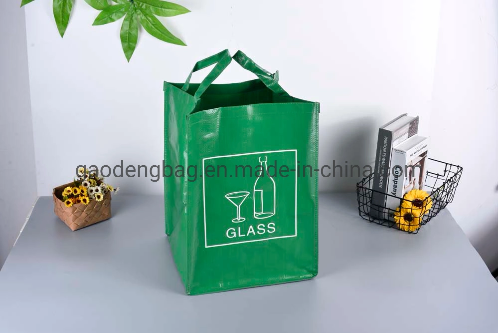 Eco personalizados promocionales Tote PP Shoppingbag tejida con Logo