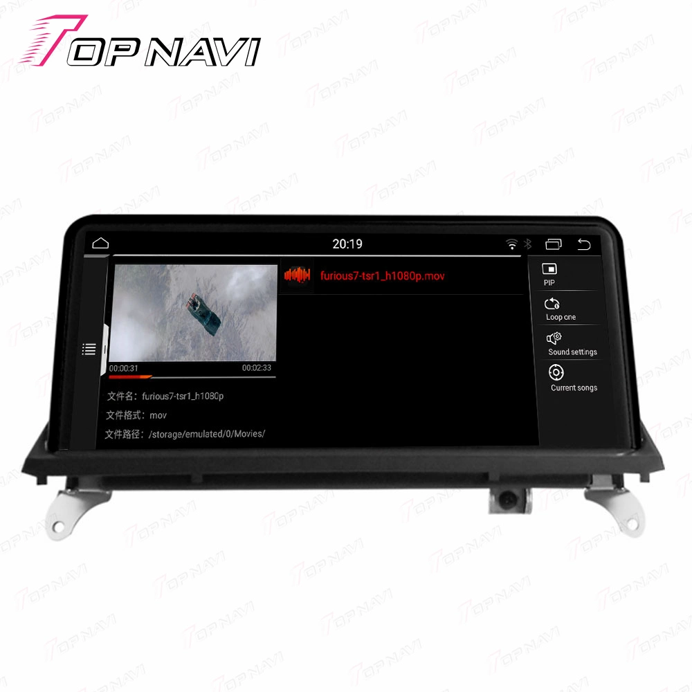 El Control de voz de la pantalla IPS Android 12 coche reproductor de DVD para BMW X5/X6 Serie E70/E71 2008 2009 2010 Alquiler de Video, navegación GPS