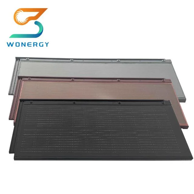 Finland 1260*480mm Vents Green Lifestyle BIPV Solar Roof Tiles