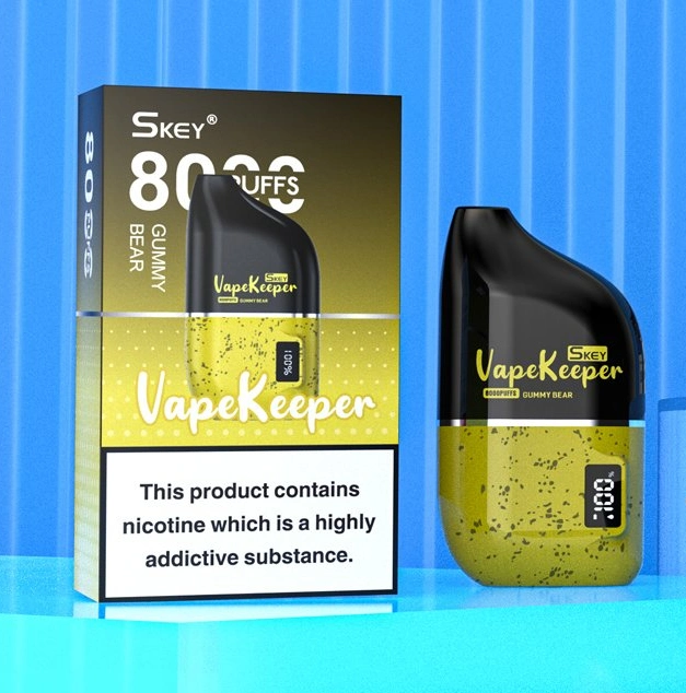Philippines Malaysia Wholesale Skey Disposable Vape Vapekeepers 8000 Puffs Smart Battery Display E-Cigarettes OEM