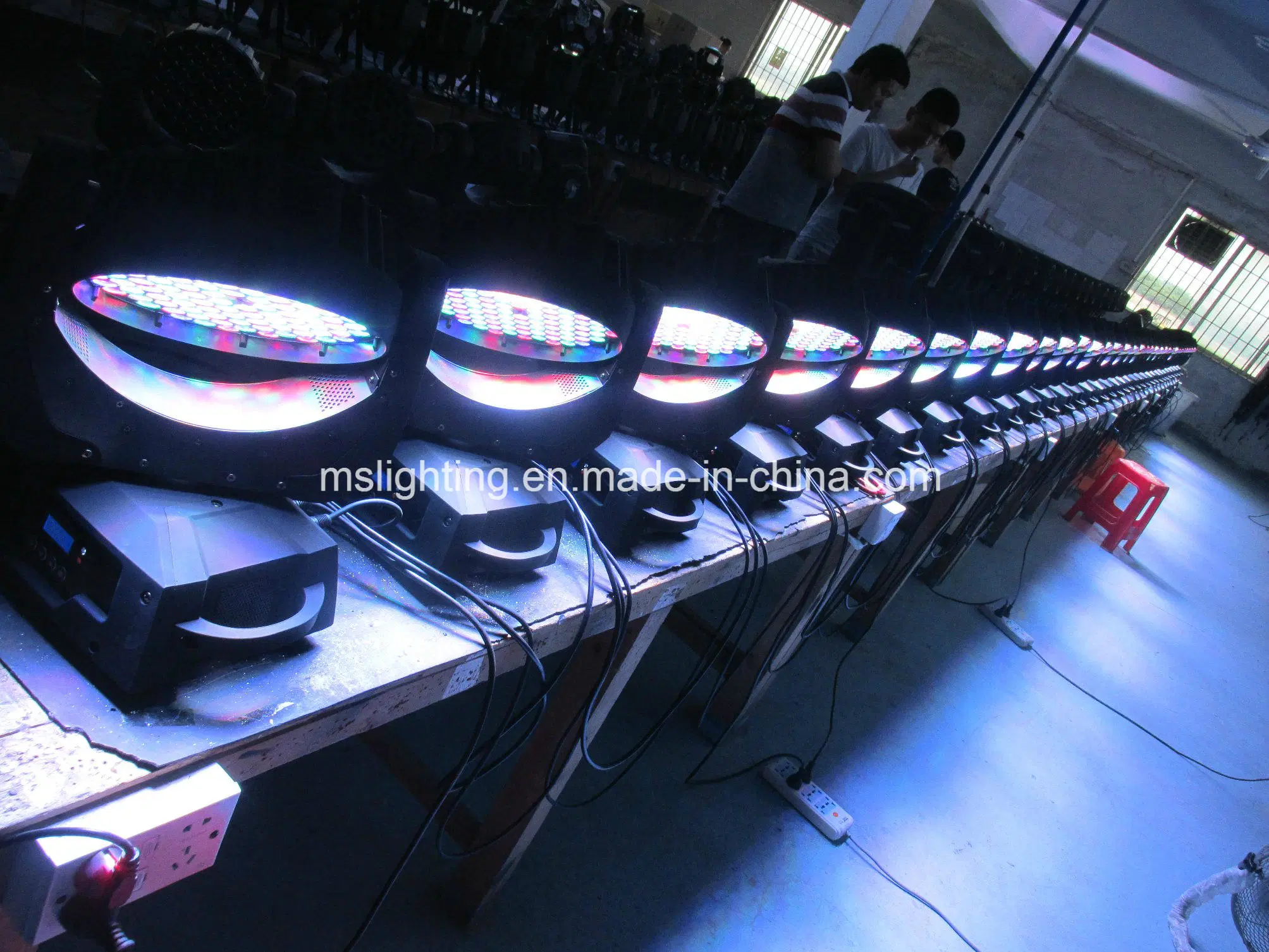 108*1W/3W/5W RGB/RGBW/RGBA/UV/Wa LED Zoom Moving Head Light