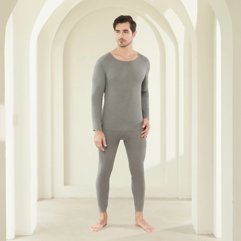 Autumn and Winter Round Neck Single Layer Thermal Underwear Suit