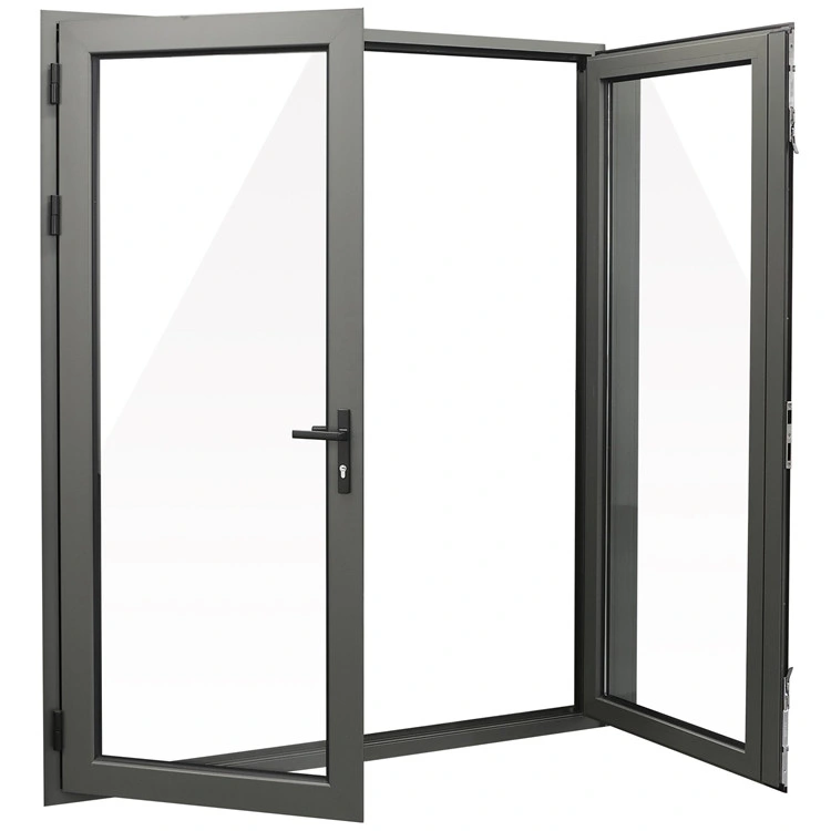 Factory Direct Sales Waterproof Aluminum Bathroom Swing Glass Door