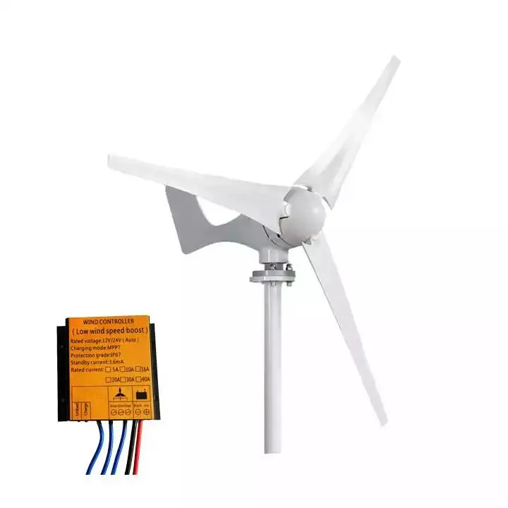 Horizontal Wind Turbine Generator Household Wind Turbine 12V/24V Wind Power Generation 300W