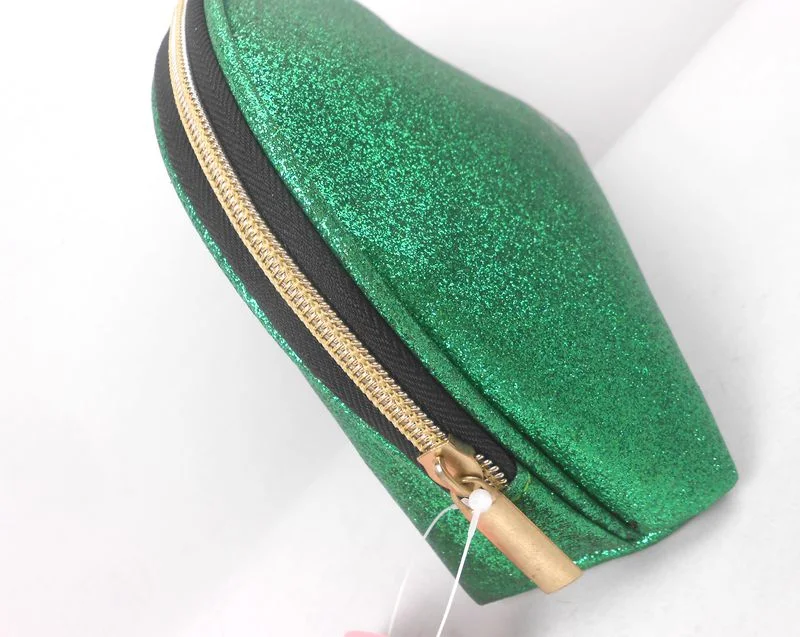 حقيبة مستحضرات التجميل الخضراء جاتلستر حقيبة التجميل الترويجية حقيبة