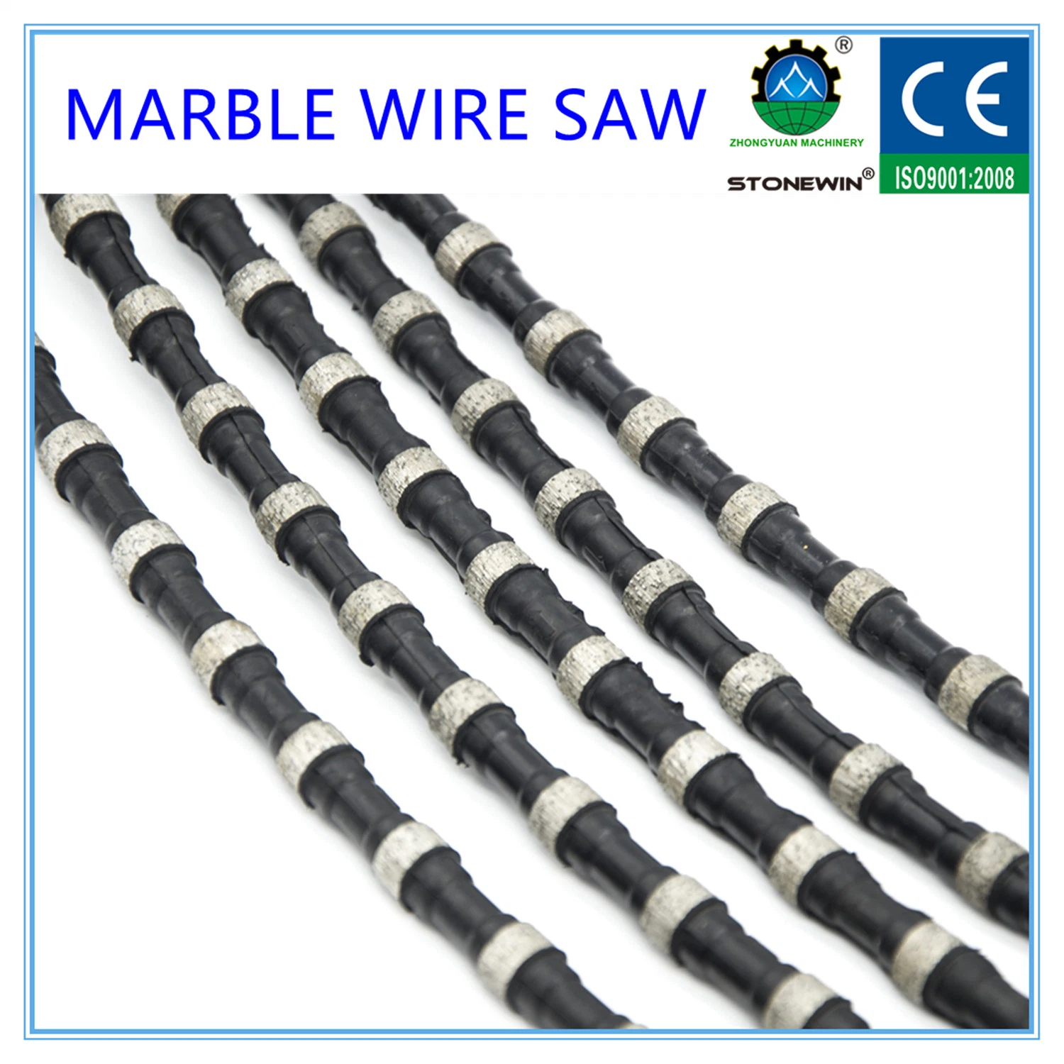 Spring Coating Marble Cutting Diamond Wire Saw for Quarry