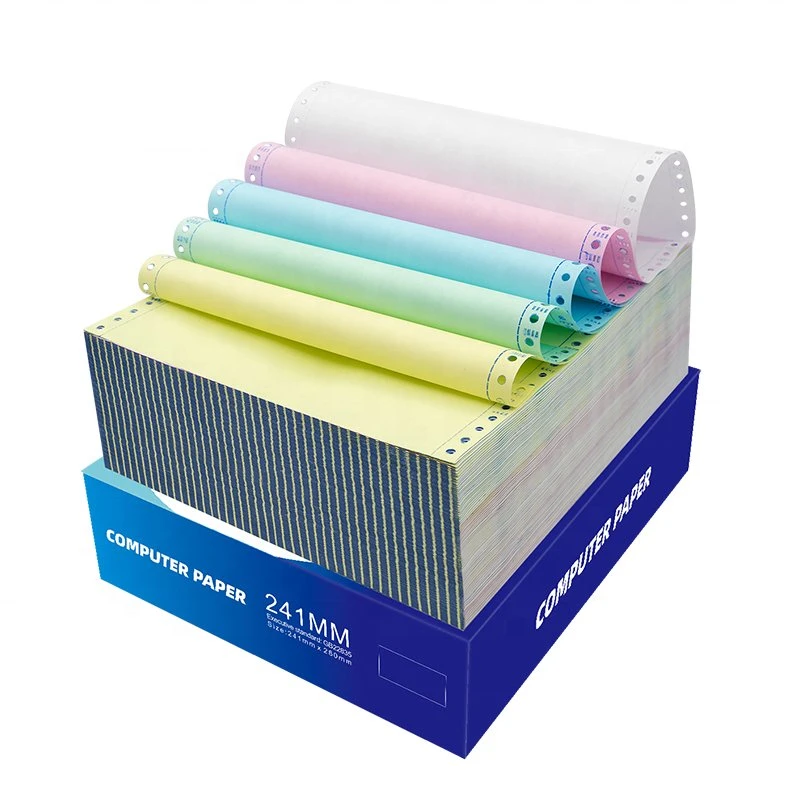 Continuous Computer Printing Paper Carbonless Copy Paper Most Popular 5ply Colored