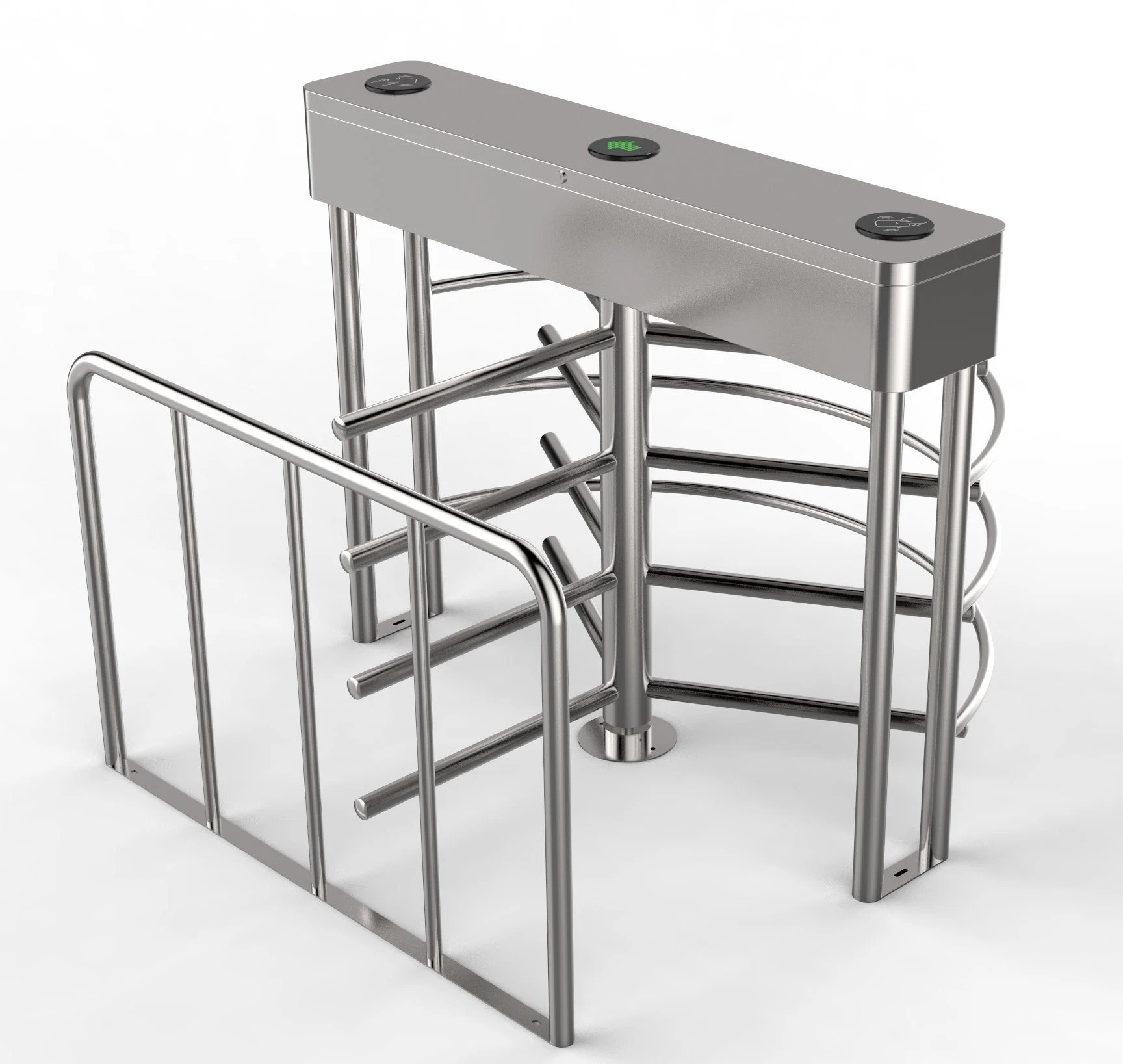 Bi-Direction Full Height Turnstile with Fingerprint Access Control