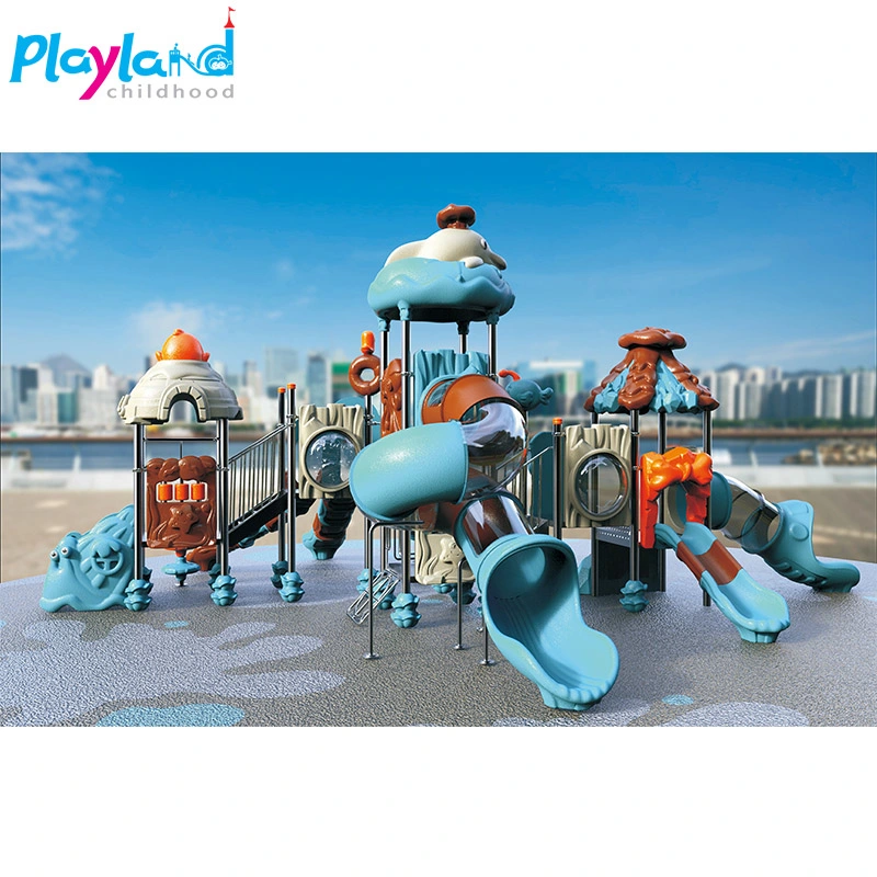 Large Climbing Equipment for Kids Plastic Slide Outdoor Amusement Park Playground on Sale