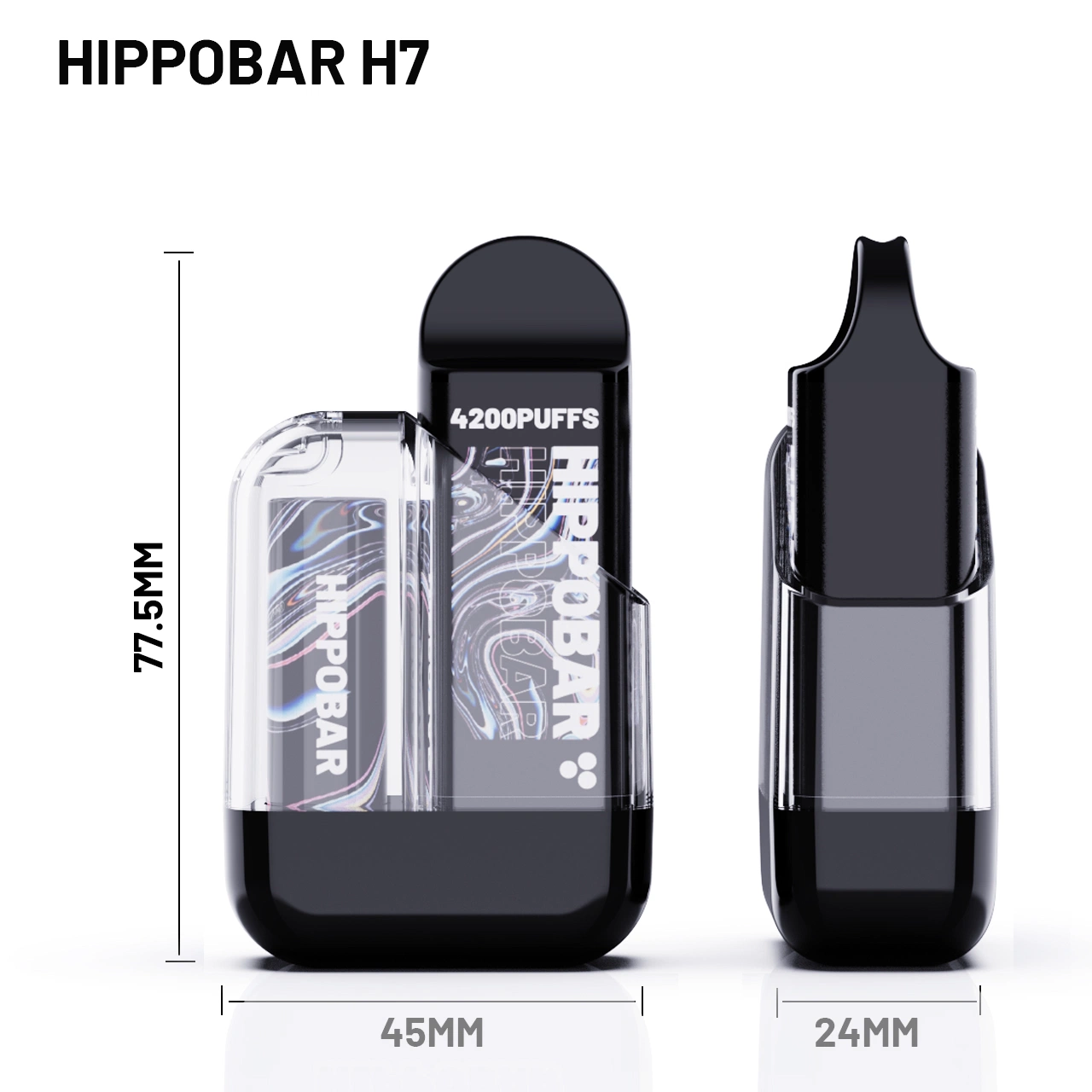 Factory Price Hippobar H7 4200puffs with LED Flashing Version vape