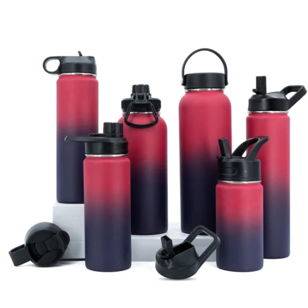 OEM Acceptable Wide Mouth Vacuum Insulated 304 Stainless Steel Outdoor Thermos Water Bottle