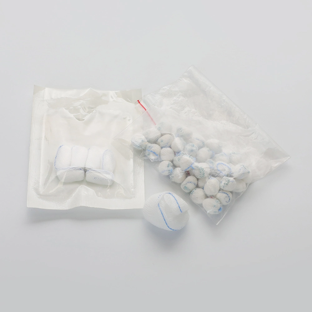 CE ISO13485 Medical Gauze Balls Sterilized Synthetic Absorbent Alcohol Balls