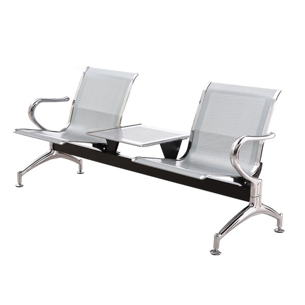 Hospital Clinic Reception Public Rest Airport Infusion Steel 2 Seats Waiting Bench Chair