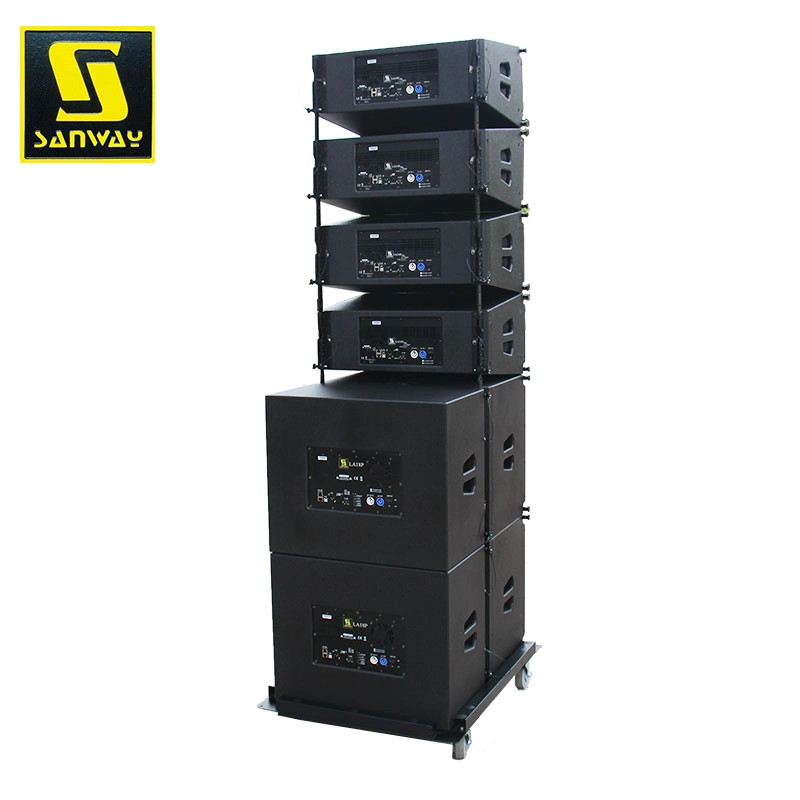 La210p&La18p Dual 10 Inch Active Self-Powered Line Array PA Speaker System Cabinet Loudspeaker Box