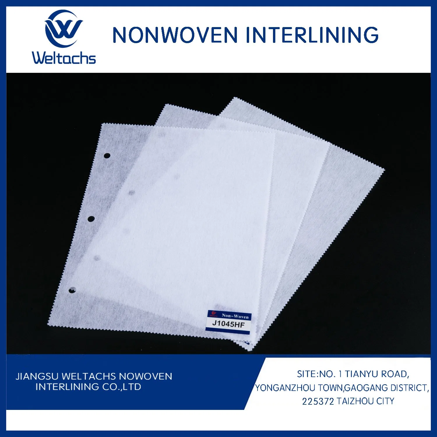 100% Polyester Non-Woven Non Woven Garment Fusible Interlinings &amp; Linings Fabric