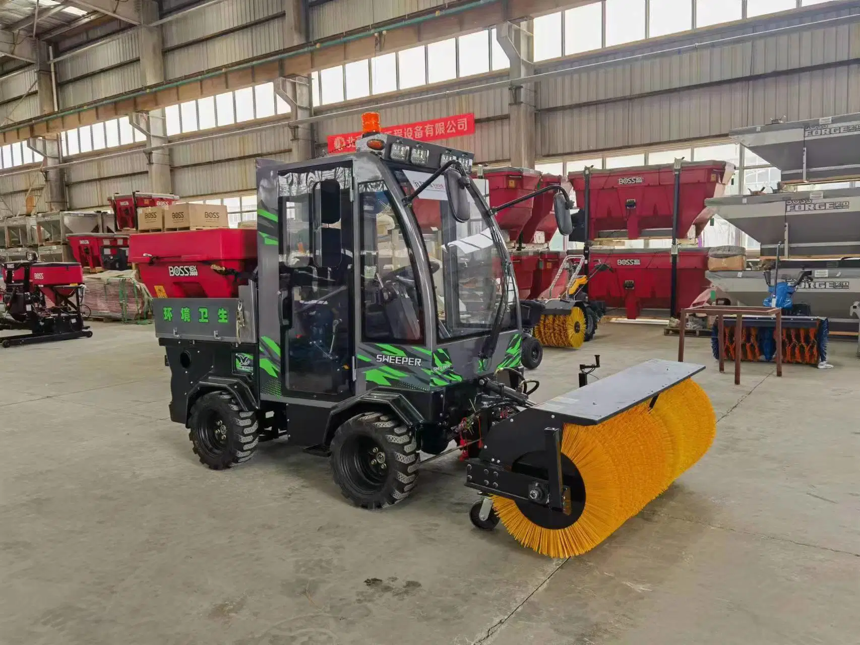 Quatre roues motrices de la conduite du tracteur de la machine la soufflante à neige Neige Sweeper