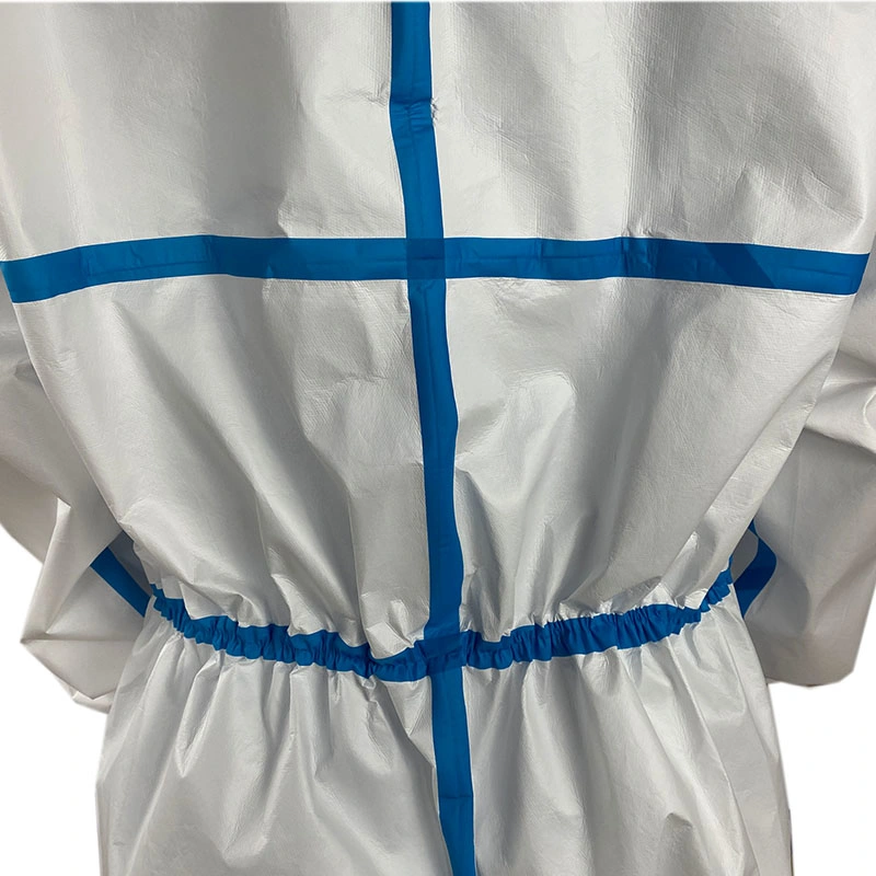 FDA En13485 White Waterproof Disposable Steriled Medical Protective Clothing Free Sample Avaiable OEM Factory Supply PPE Coverall