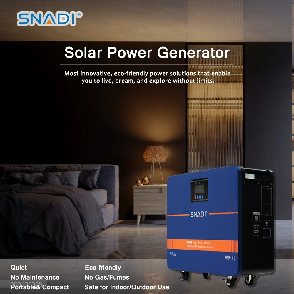 Ganzhaus Portable Solar Power Station 1000W Photovoltaik Solarenergie System 600W 1kw 3kw 5kw Solargenerator-Kit