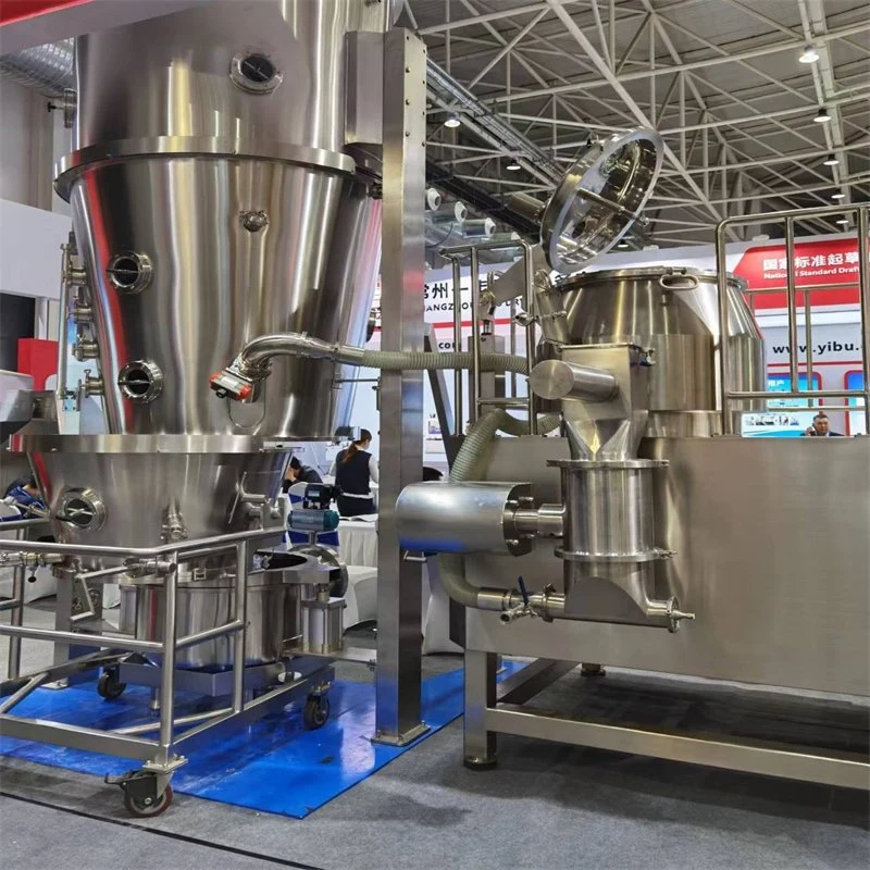 2022 New Customized High Efficiency Vertical Multipurpose One Step Tilapia Collagen Fluidized Bed Granulator