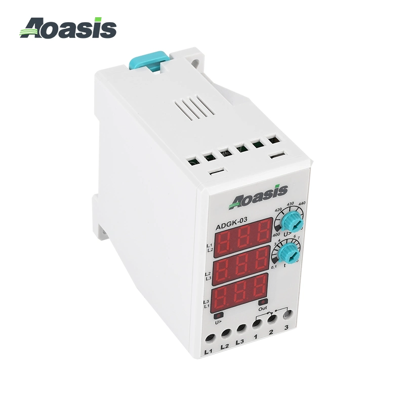 Aoasis Adgk-03 LED Digital Display Motor Protector Relay 380V 3 Phase Control Relay