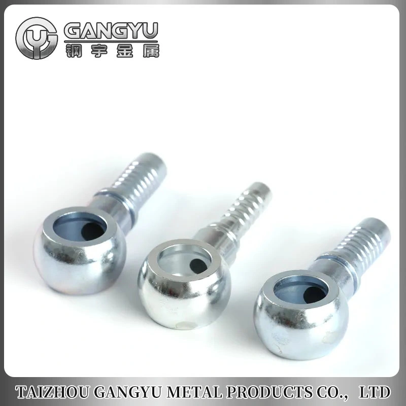 High quality/High cost performance  Yellow Zinc Plated Carbon Steel Hydraulic Pump Parts Oil Hose Banjo Fitting