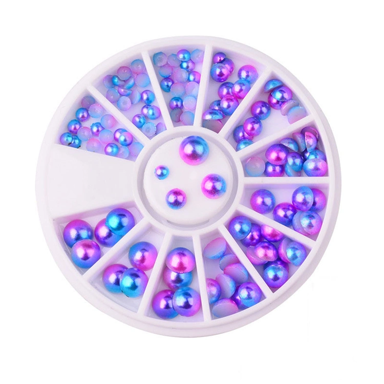 Professional Mixed Nail Art 3D Flatback Pearl Gem, Nail Crystal, Designer Decoration