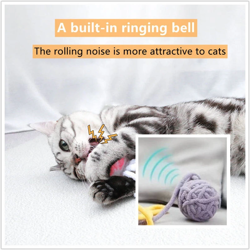 Equilíbrio de penas interativo Gato Giro Catnip Brinquedo Pet
