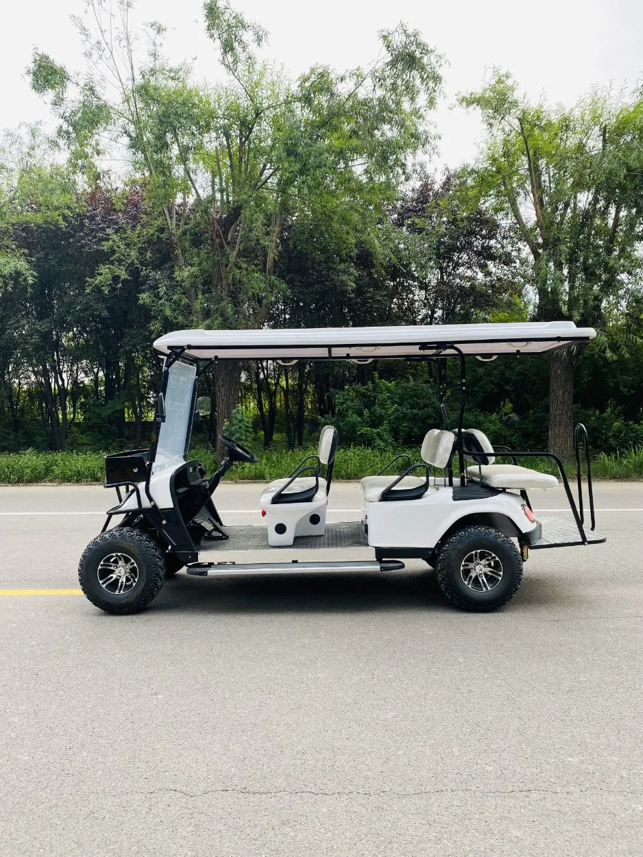 48V 60V Electric Vehicle with Roof Golf Cart with Competitive Price with Flip Down Rear Seat