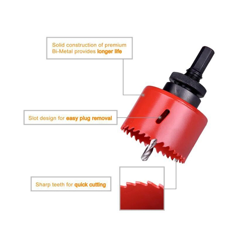 High Performanc E Bi-Metal Hole Saw Kit, Sungator 14-Piece General Purpose 3/4" to 2-1/2" Set with Case. Durable High Speed Steel (HSS) . Fast Cut Clean