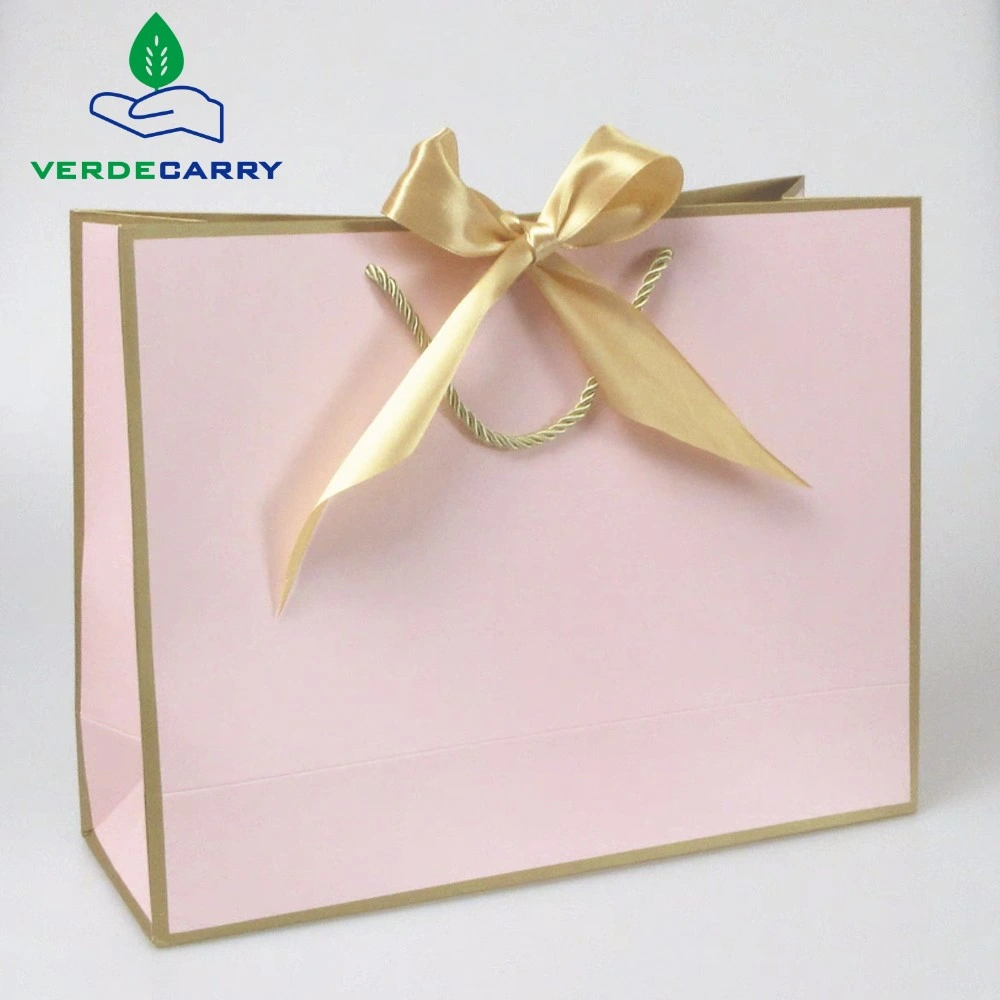 Custom Printing Gift Carrier Paper Bags Wholesale/Supplier Luxury Shopping Bag with Ribbon Handle