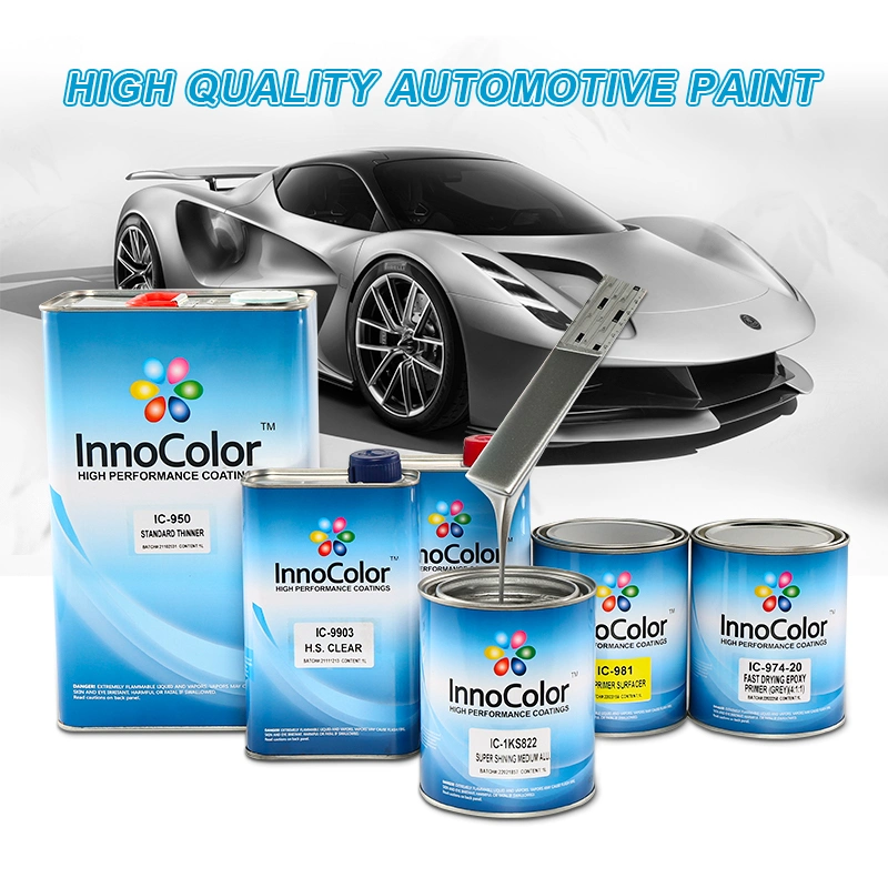 La fabricación de la fórmula del barniz de imprimación Innocolor Sistema diluyente de pintura de auto Auto Body endurecedor